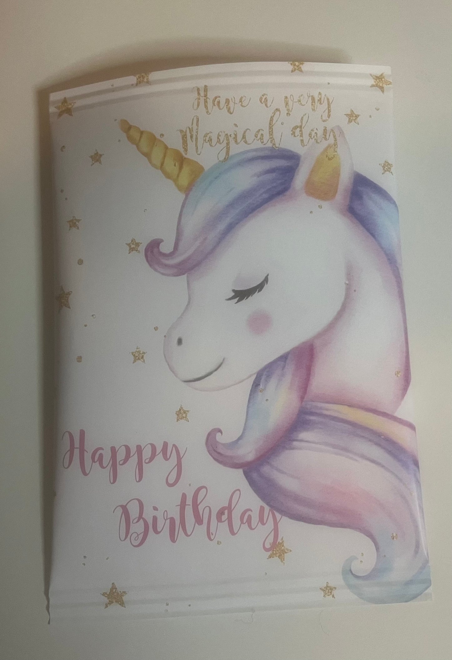 Unicorn happy birthday treat bag exclusive design