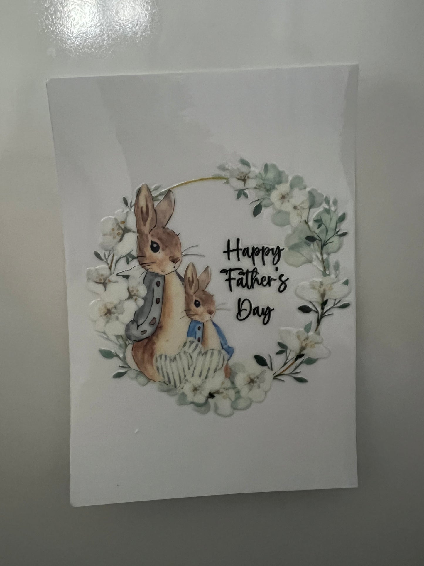 Peter rabbit Father’s Day decal