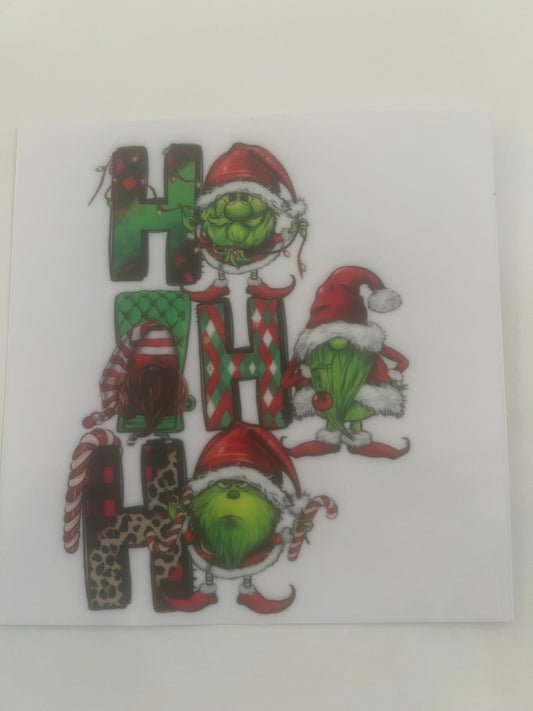 Ho Ho Ho grinch inspired gonk  decal