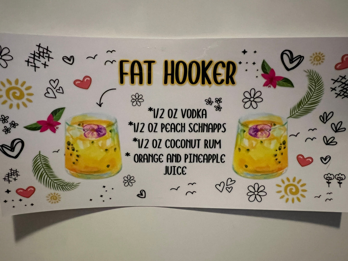 Fat hooker cocktail wrap