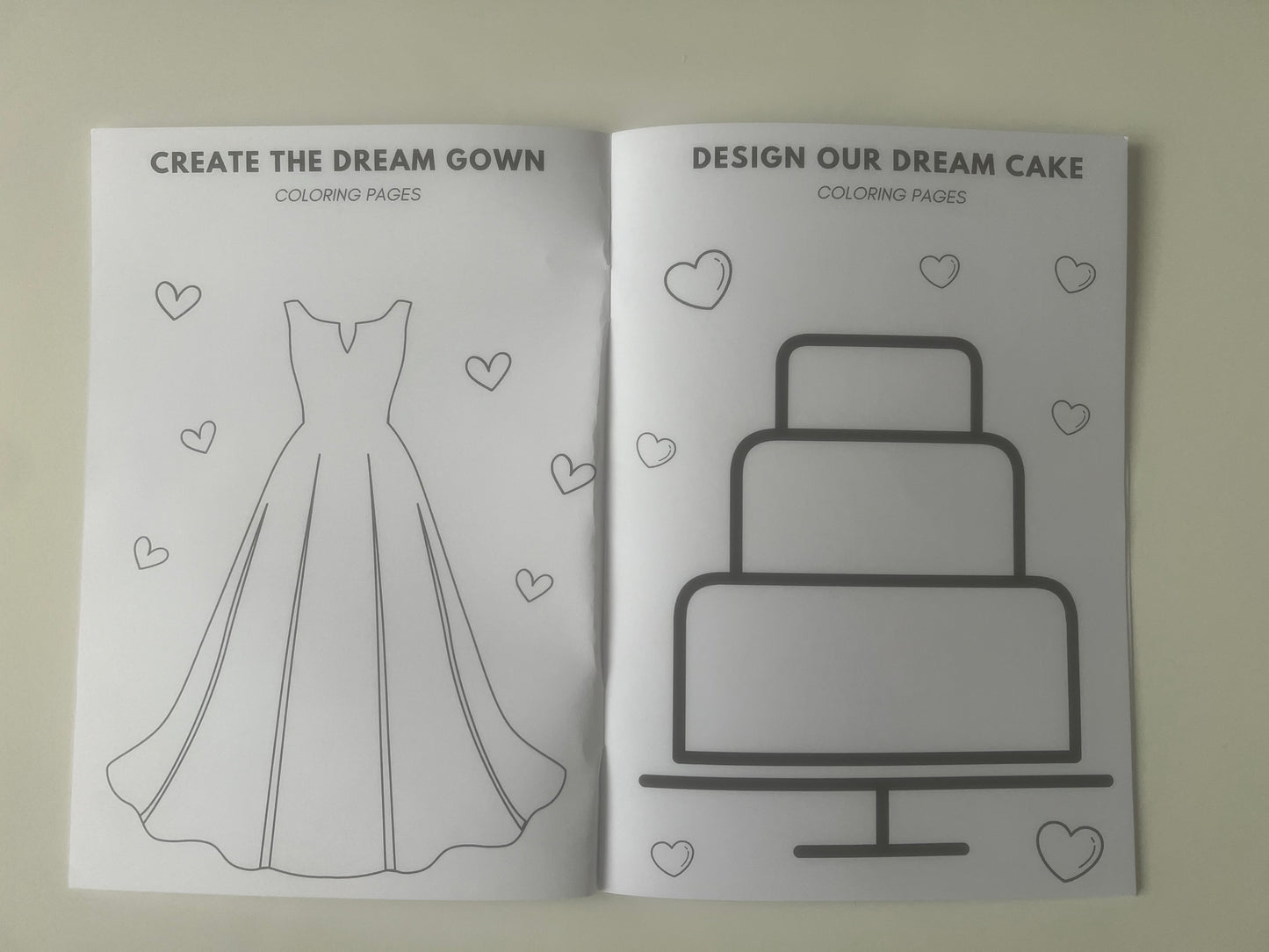 Childrens wedding day activity colouring book