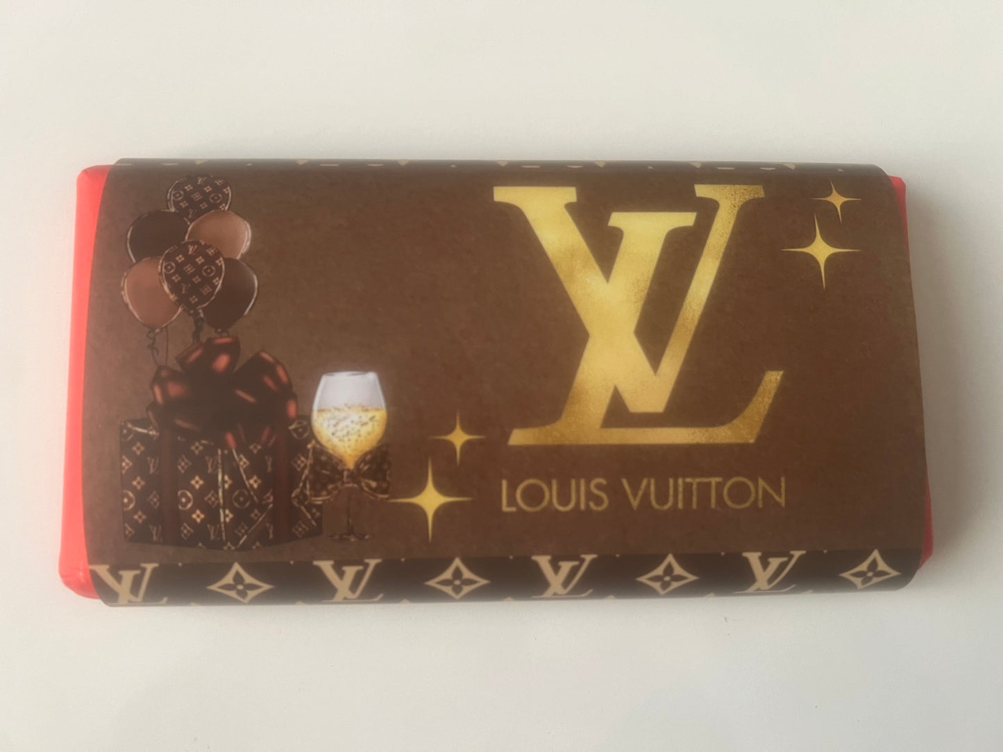 Designer inspired chocolate wrapper (chocolate not included)LV, Chanel, Dior, Gucci