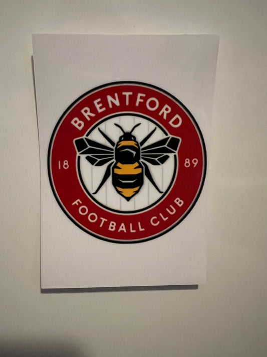 Brentford FC badge uvdtf (L)