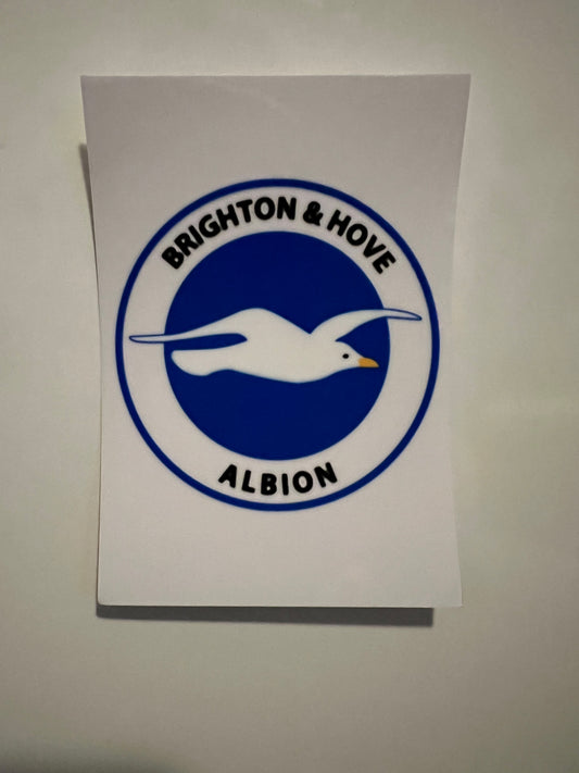 Brighton and Hove FC badge uvdtf (L)