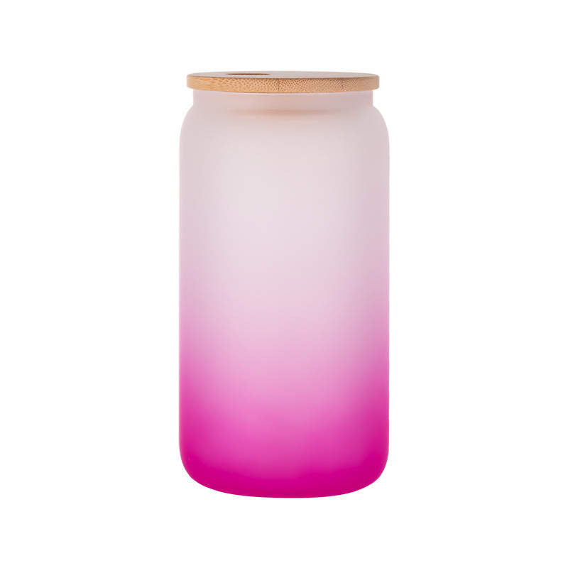 16oz frosted ombré glass libbey cans