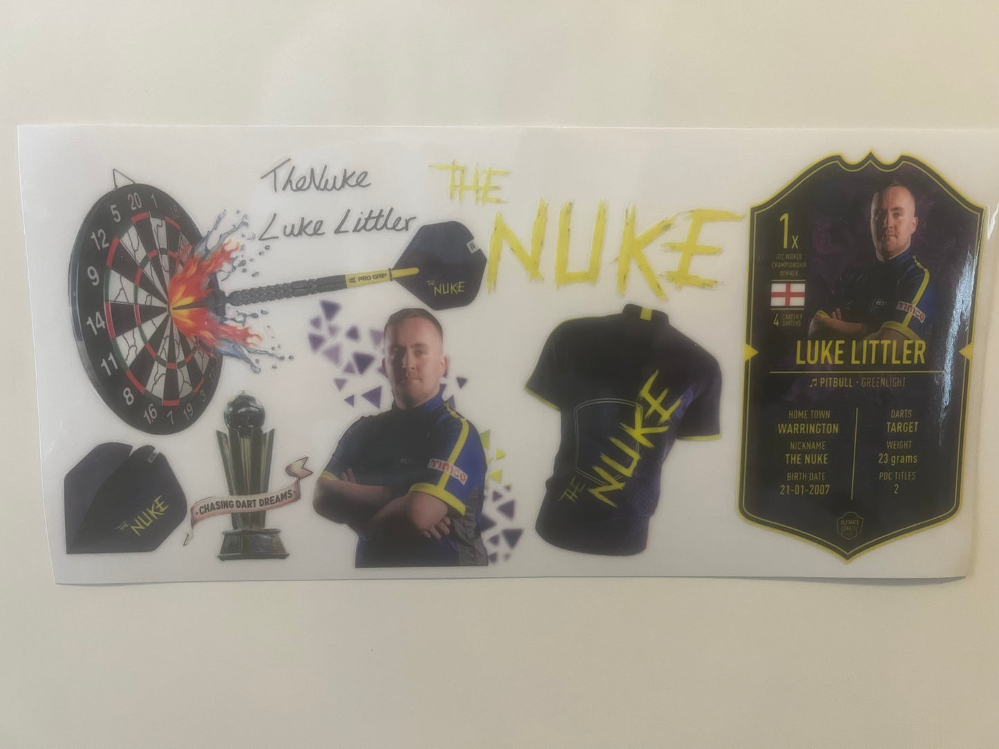 Luke littler  wrap exclusive