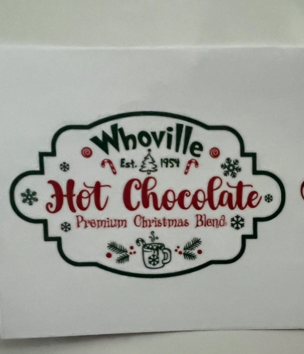 Whoville hot chocolate decal