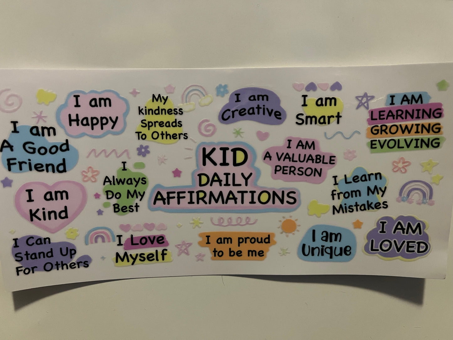 Kid daily affirmations