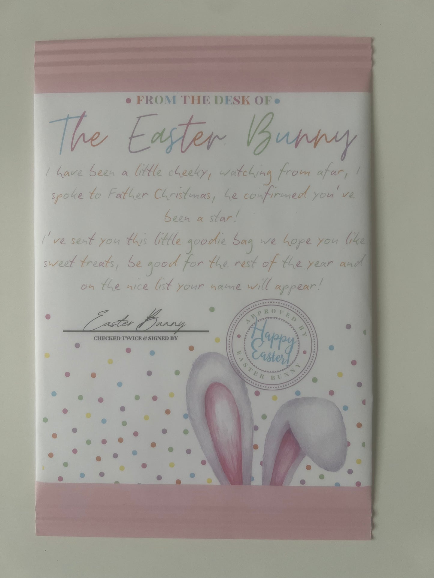 Easter colourful treat bag exclusive design