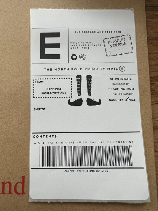 Elf postage labels