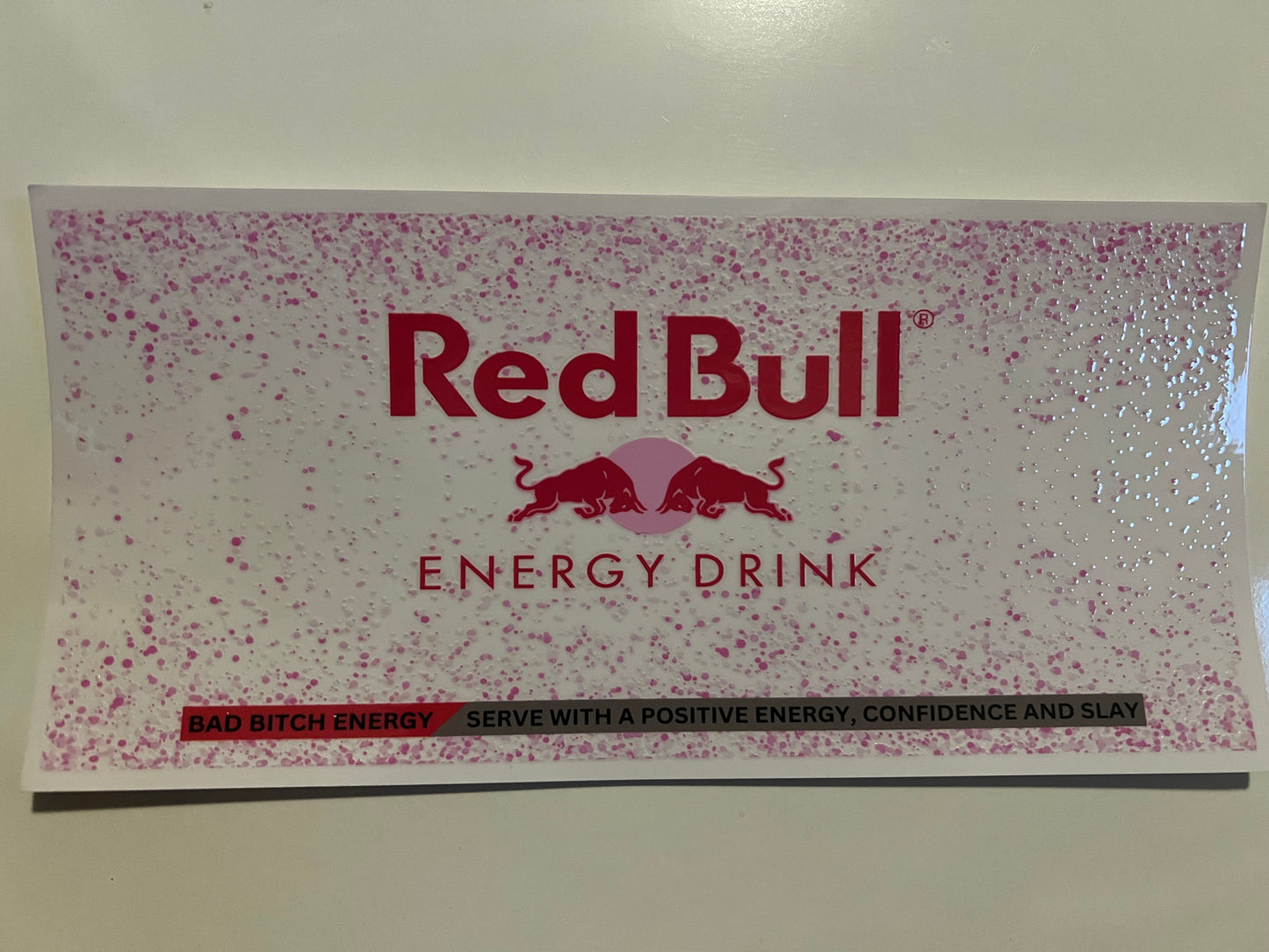 Red bull pink speckle wrap exclusive