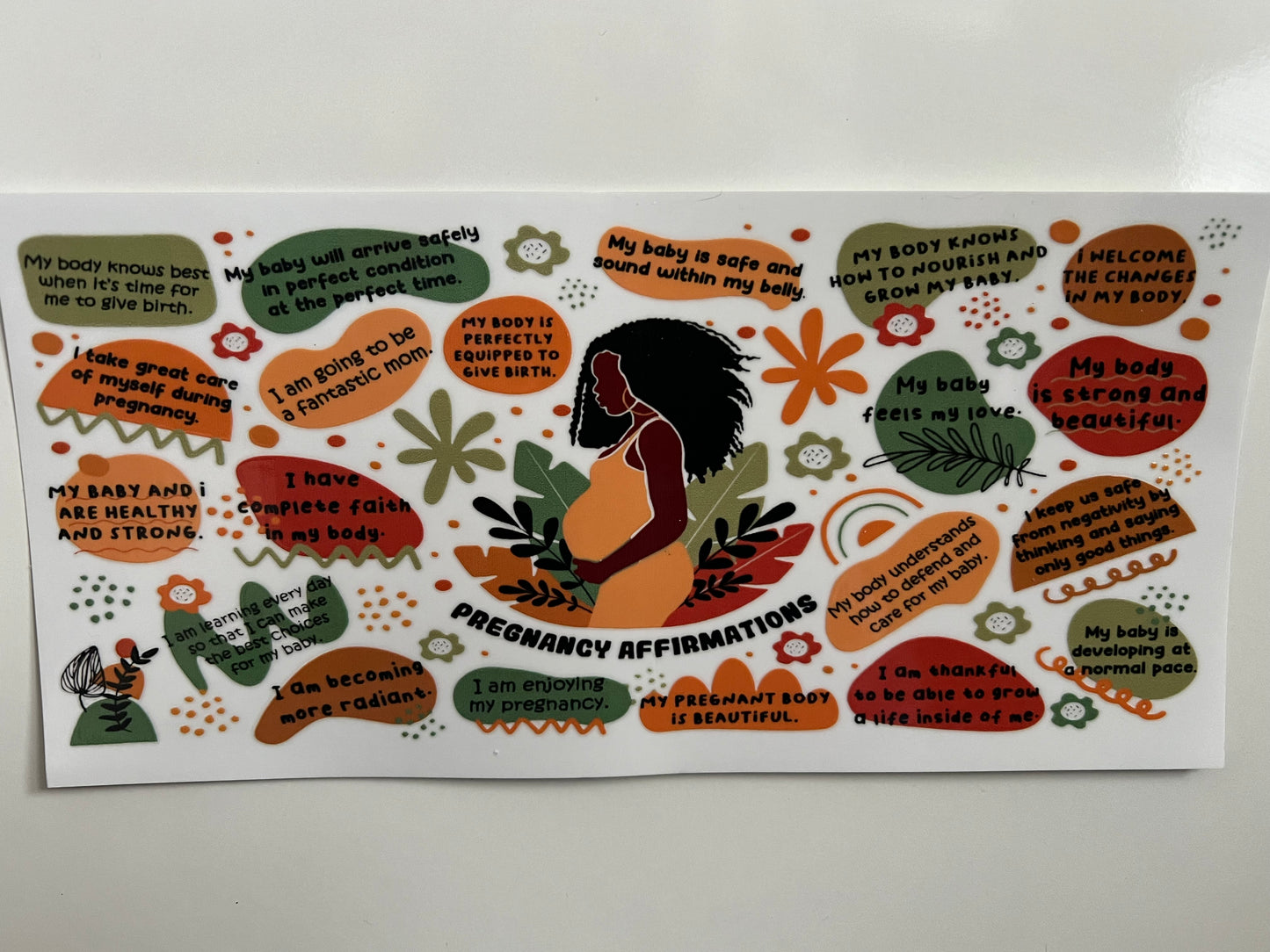 Pregnancy affirmation wrap