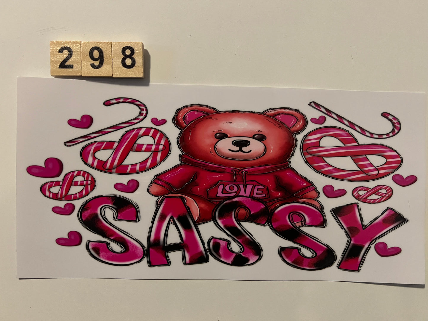 Sassy love bear wrap (291) (L)