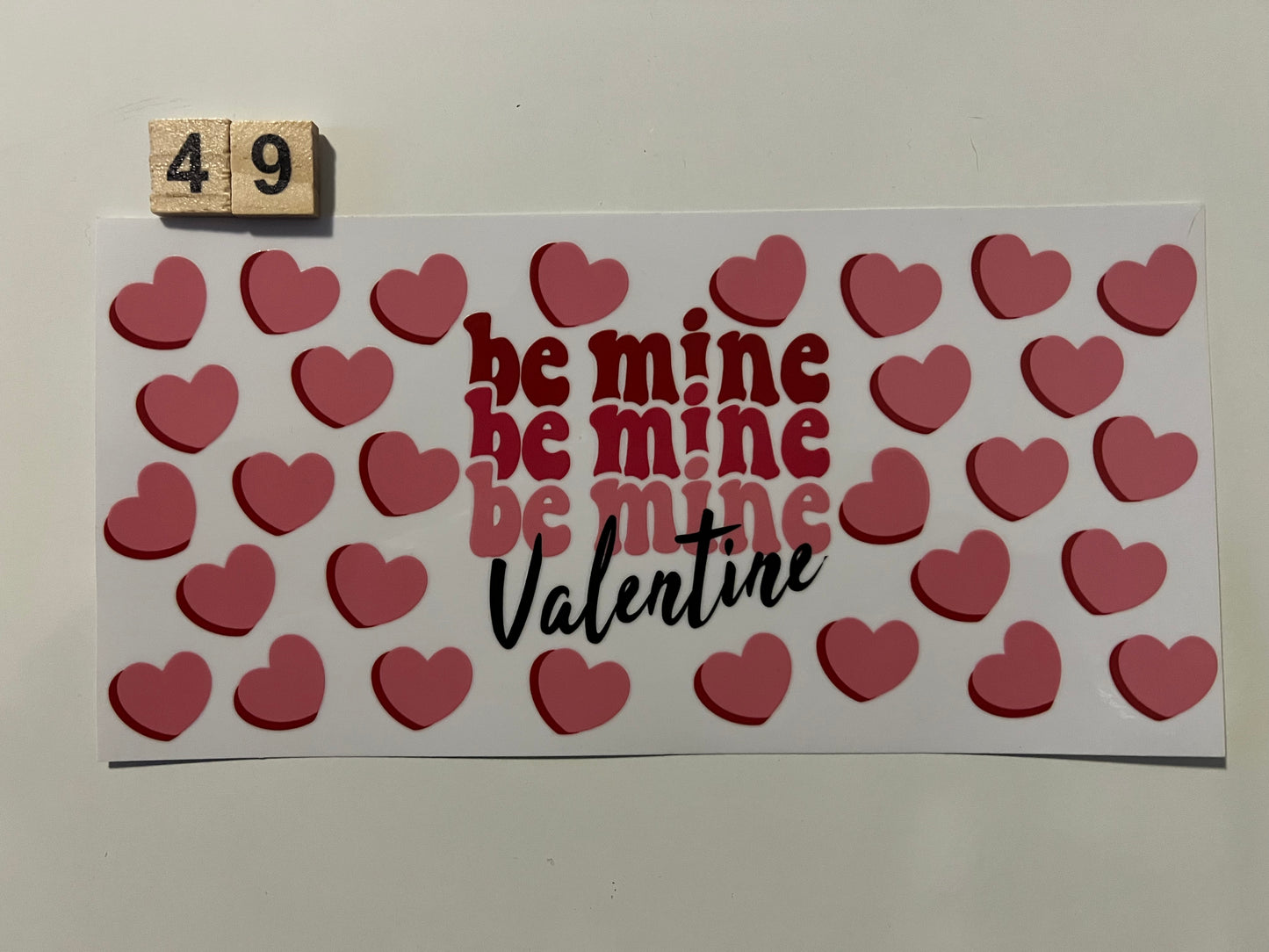 Be mine valentine wrap (49) (L)