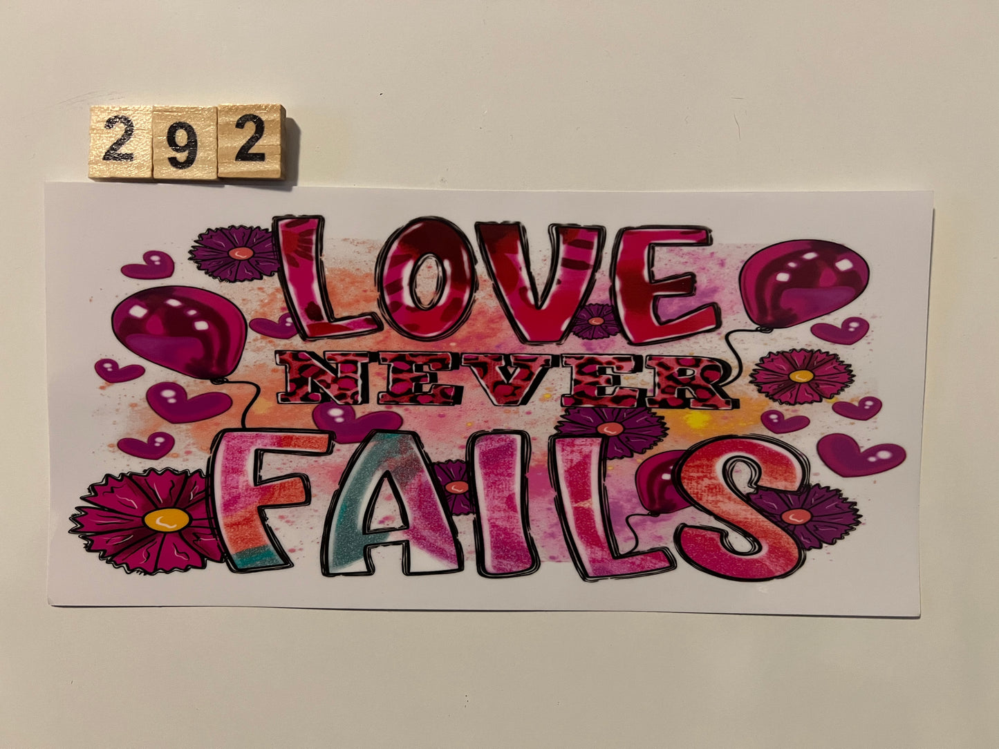 Love never fails wrap (102) (L)