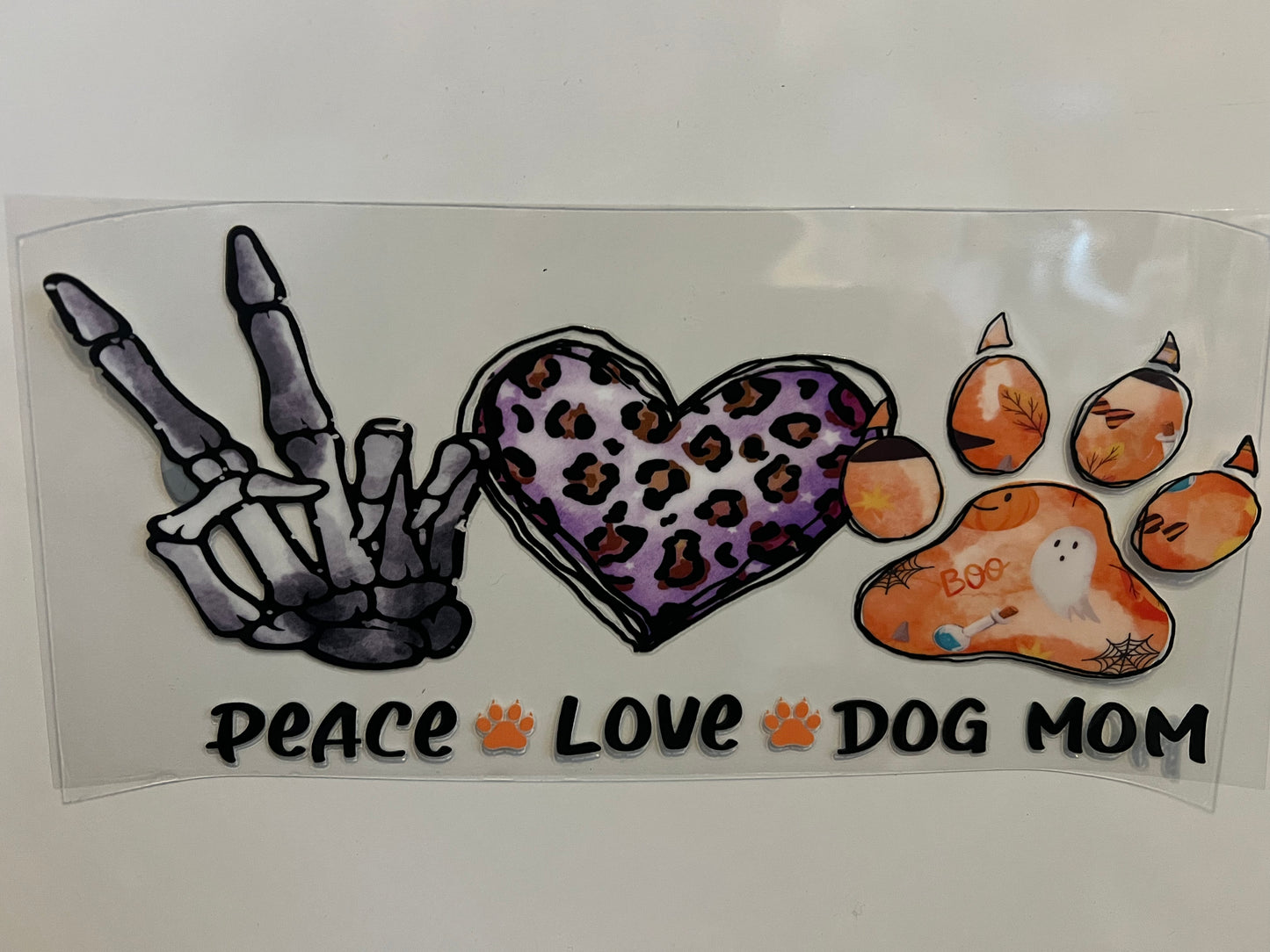 Peace love dog mum wrap (E)