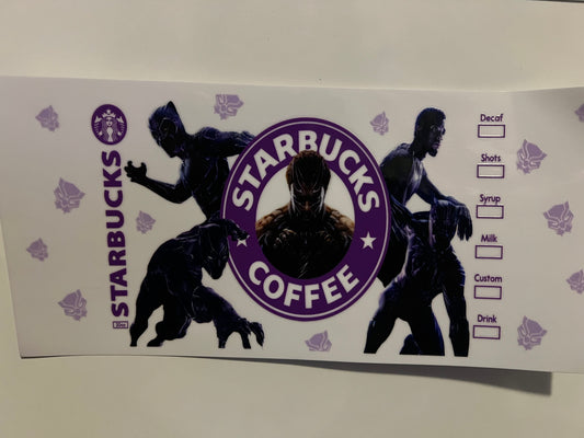 Black panther Starbucks wrap (LE)