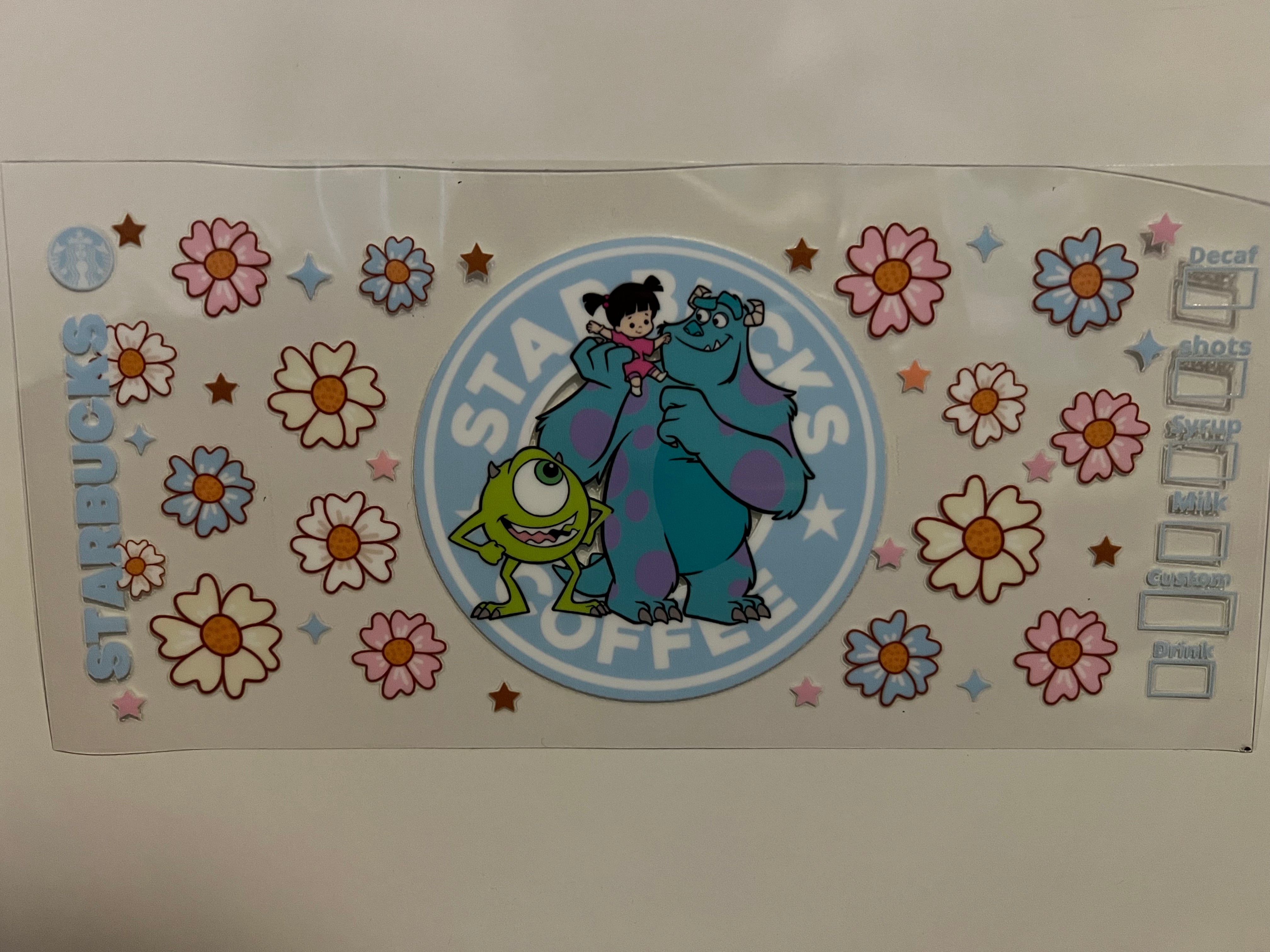 Monsters inc Starbucks wrap (E&L) – House of Wraps