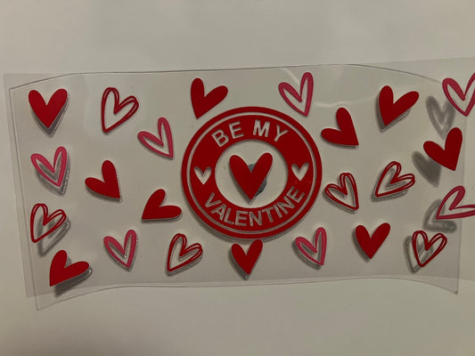 Be my valentine Starbucks style wrap (E)