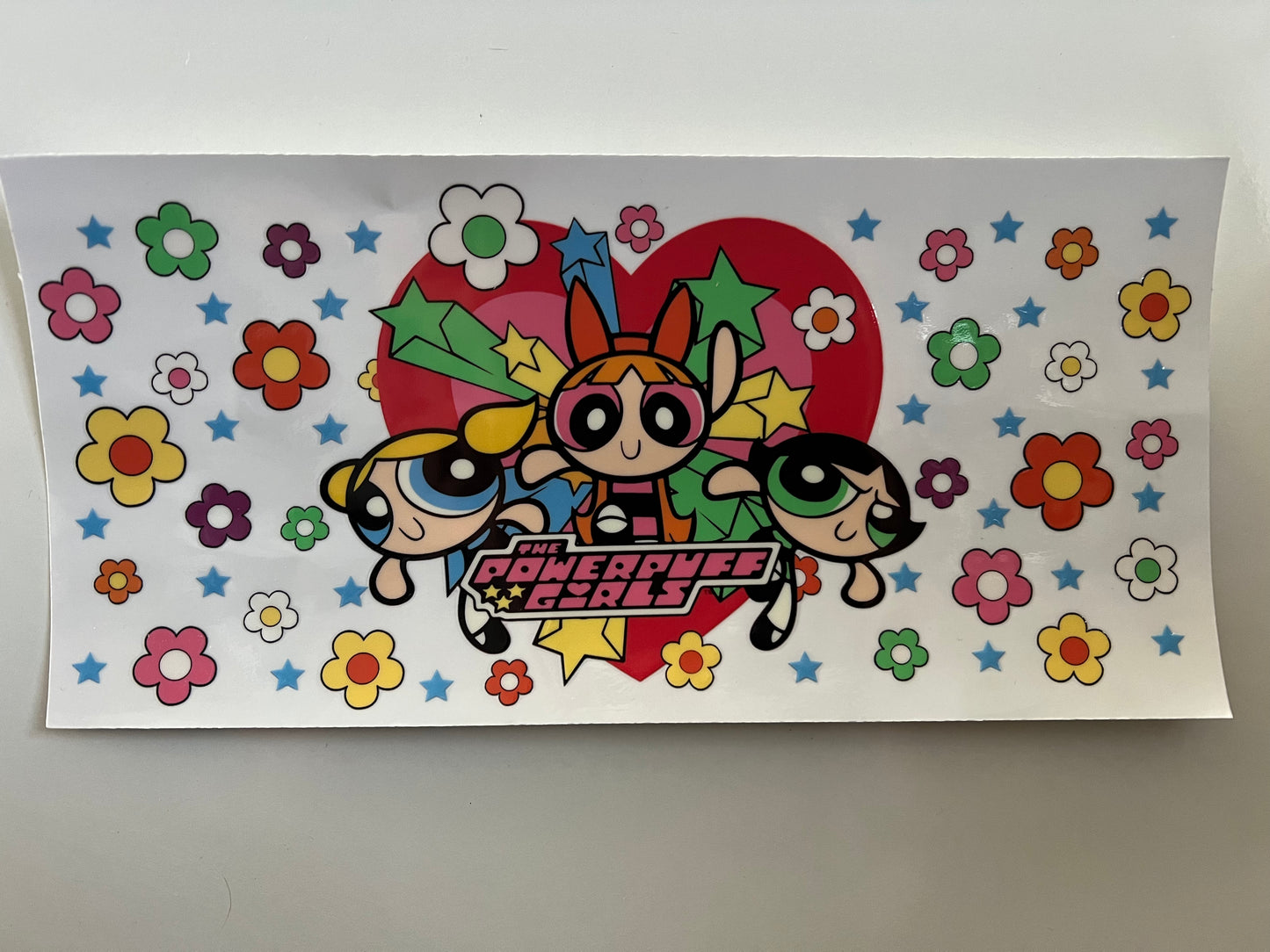 Powerpuff girls wrap with flowers